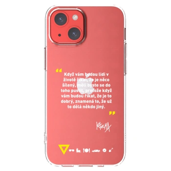 Picasee silikonový průhledný obal pro Apple iPhone 13 mini - Kazma - MĚLI BYSTE SE DO TOHO PUSTIT