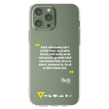 Picasee silikonový průhledný obal pro Apple iPhone 13 Pro Max - Kazma - MĚLI BYSTE SE DO TOHO PUSTIT
