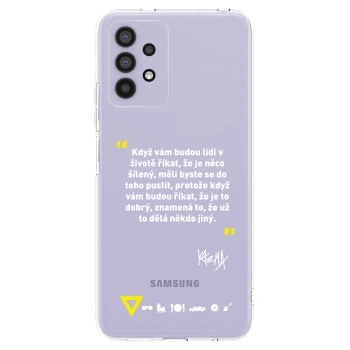 Picasee silikonový průhledný obal pro Samsung Galaxy A32 4G SM-A325F - Kazma - MĚLI BYSTE SE DO TOHO PUSTIT