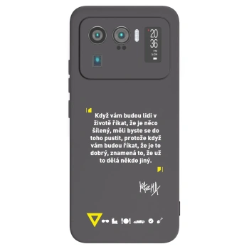 Picasee silikonový černý obal pro Xiaomi Mi 11 Ultra - Kazma - MĚLI BYSTE SE DO TOHO PUSTIT