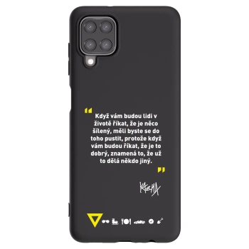 Picasee silikonový černý obal pro Samsung Galaxy M12 M127F - Kazma - MĚLI BYSTE SE DO TOHO PUSTIT