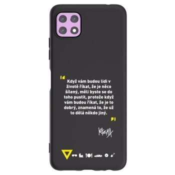 Picasee silikonový černý obal pro Samsung Galaxy A22 A226B 5G - Kazma - MĚLI BYSTE SE DO TOHO PUSTIT