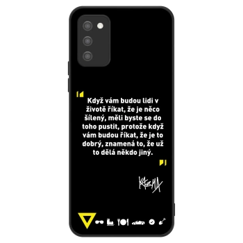 Obal pro Samsung Galaxy A02s A025G - Kazma - MĚLI BYSTE SE DO TOHO PUSTIT