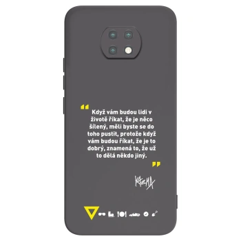 Picasee silikonový černý obal pro Xiaomi Redmi Note 9T - Kazma - MĚLI BYSTE SE DO TOHO PUSTIT