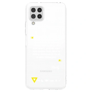Picasee silikonový průhledný obal pro Samsung Galaxy A22 A225F 4G - Kazma - MĚLI BYSTE SE DO TOHO PUSTIT