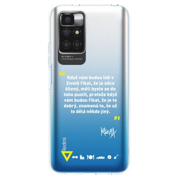Picasee silikonový průhledný obal pro Xiaomi Redmi 10 - Kazma - MĚLI BYSTE SE DO TOHO PUSTIT