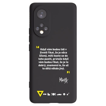 Picasee silikonový černý obal pro Honor 50 5G - Kazma - MĚLI BYSTE SE DO TOHO PUSTIT