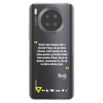 Picasee silikonový průhledný obal pro Huawei Nova 8i - Kazma - MĚLI BYSTE SE DO TOHO PUSTIT