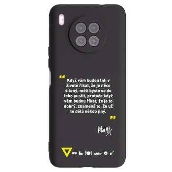 Picasee silikonový černý obal pro Huawei Nova 8i - Kazma - MĚLI BYSTE SE DO TOHO PUSTIT