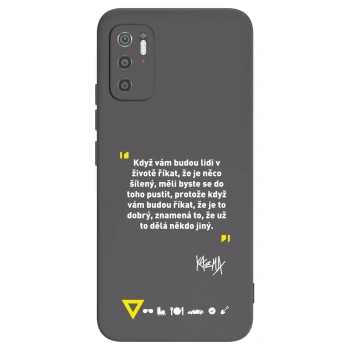 Picasee silikonový černý obal pro Xiaomi Poco M3 Pro 5G - Kazma - MĚLI BYSTE SE DO TOHO PUSTIT