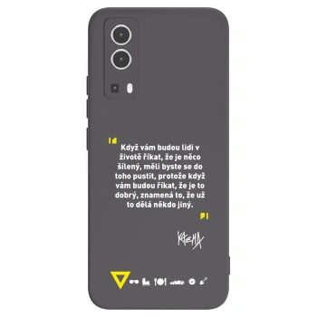 Picasee silikonový černý obal pro Vivo Y72 5G - Kazma - MĚLI BYSTE SE DO TOHO PUSTIT
