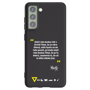 Picasee silikonový černý obal pro Samsung Galaxy S21 FE 5G - Kazma - MĚLI BYSTE SE DO TOHO PUSTIT