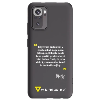 Picasee silikonový černý obal pro Xiaomi Redmi Note 11S 4G - Kazma - MĚLI BYSTE SE DO TOHO PUSTIT