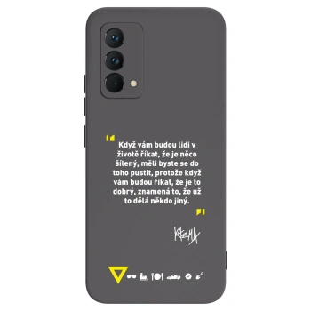 Picasee silikonový černý obal pro Realme GT Master Edition 5G - Kazma - MĚLI BYSTE SE DO TOHO PUSTIT