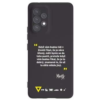 Picasee silikonový černý obal pro Samsung Galaxy A53 5G A536 - Kazma - MĚLI BYSTE SE DO TOHO PUSTIT
