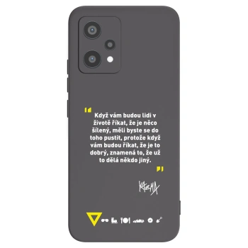 Picasee silikonový černý obal pro Realme 9 Pro 5G - Kazma - MĚLI BYSTE SE DO TOHO PUSTIT