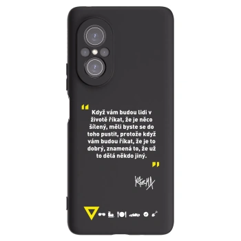 Picasee silikonový černý obal pro Huawei Nova 9 SE - Kazma - MĚLI BYSTE SE DO TOHO PUSTIT