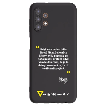 Picasee silikonový černý obal pro Samsung Galaxy A13 4G A135 - Kazma - MĚLI BYSTE SE DO TOHO PUSTIT