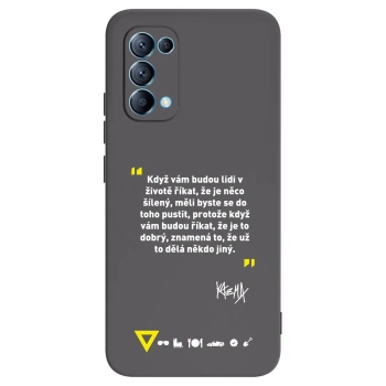 Picasee silikonový černý obal pro OPPO Reno 5 5G - Kazma - MĚLI BYSTE SE DO TOHO PUSTIT