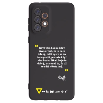 Picasee silikonový černý obal pro Samsung Galaxy A33 5G A336 - Kazma - MĚLI BYSTE SE DO TOHO PUSTIT
