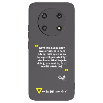 Picasee silikonový černý obal pro Honor Magic4 Lite 5G - Kazma - MĚLI BYSTE SE DO TOHO PUSTIT