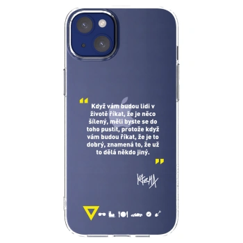 Picasee silikonový průhledný obal pro Apple iPhone 14 Plus - Kazma - MĚLI BYSTE SE DO TOHO PUSTIT