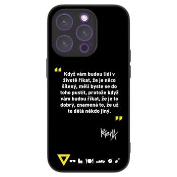Picasee ULTIMATE CASE pro Apple iPhone 14 Pro - Kazma - MĚLI BYSTE SE DO TOHO PUSTIT