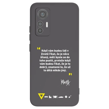 Picasee silikonový černý obal pro Xiaomi 12 Lite - Kazma - MĚLI BYSTE SE DO TOHO PUSTIT