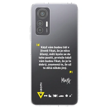 Picasee silikonový průhledný obal pro Xiaomi 12 Lite - Kazma - MĚLI BYSTE SE DO TOHO PUSTIT