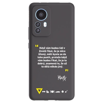 Picasee silikonový černý obal pro Xiaomi 12T Pro - Kazma - MĚLI BYSTE SE DO TOHO PUSTIT
