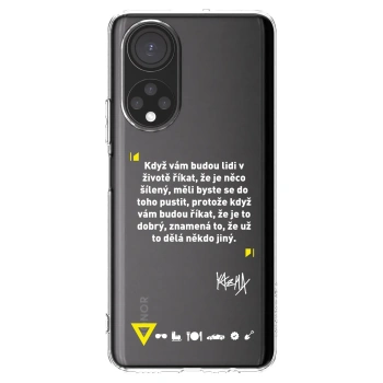 Picasee silikonový průhledný obal pro Honor X7 - Kazma - MĚLI BYSTE SE DO TOHO PUSTIT