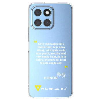 Picasee silikonový průhledný obal pro Honor X8 5G - Kazma - MĚLI BYSTE SE DO TOHO PUSTIT