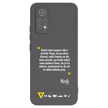 Picasee silikonový černý obal pro Xiaomi Redmi Note 11S 5G - Kazma - MĚLI BYSTE SE DO TOHO PUSTIT