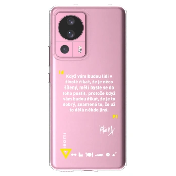 Picasee silikonový průhledný obal pro Xiaomi 13 Lite - Kazma - MĚLI BYSTE SE DO TOHO PUSTIT