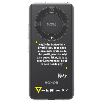 Picasee silikonový průhledný obal pro Honor Magic5 Lite 5G - Kazma - MĚLI BYSTE SE DO TOHO PUSTIT