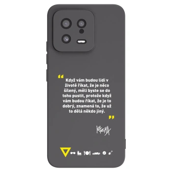 Picasee silikonový černý obal pro Xiaomi 13 - Kazma - MĚLI BYSTE SE DO TOHO PUSTIT