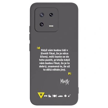 Picasee silikonový černý obal pro Xiaomi 13 Pro - Kazma - MĚLI BYSTE SE DO TOHO PUSTIT