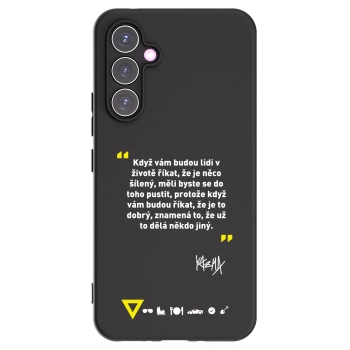 Picasee silikonový černý obal pro Samsung Galaxy A54 5G A546B - Kazma - MĚLI BYSTE SE DO TOHO PUSTIT