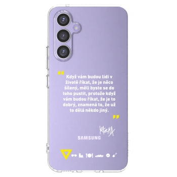 Picasee silikonový průhledný obal pro Samsung Galaxy A54 5G A546B - Kazma - MĚLI BYSTE SE DO TOHO PUSTIT