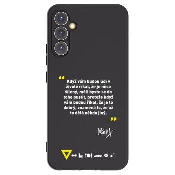Picasee silikonový černý obal pro Samsung Galaxy A34 5G A346B - Kazma - MĚLI BYSTE SE DO TOHO PUSTIT