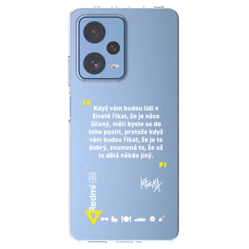 Picasee silikonový průhledný obal pro Xiaomi Redmi Note 12 Pro 5G - Kazma - MĚLI BYSTE SE DO TOHO PUSTIT