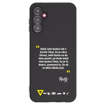 Picasee silikonový černý obal pro Samsung Galaxy A14 5G A146P - Kazma - MĚLI BYSTE SE DO TOHO PUSTIT