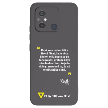 Picasee silikonový černý obal pro Xiaomi Redmi 12C - Kazma - MĚLI BYSTE SE DO TOHO PUSTIT