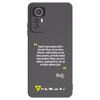 Picasee silikonový černý obal pro Xiaomi Redmi Note 12S - Kazma - MĚLI BYSTE SE DO TOHO PUSTIT