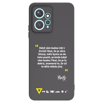 Picasee silikonový černý obal pro Xiaomi Redmi Note 12 4G - Kazma - MĚLI BYSTE SE DO TOHO PUSTIT