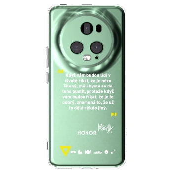 Picasee silikonový průhledný obal pro Honor Magic5 Pro - Kazma - MĚLI BYSTE SE DO TOHO PUSTIT