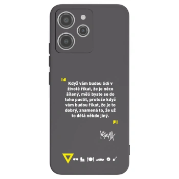 Picasee silikonový černý obal pro Xiaomi Redmi 12 4G - Kazma - MĚLI BYSTE SE DO TOHO PUSTIT