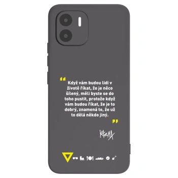 Picasee silikonový černý obal pro Xiaomi Redmi A2 - Kazma - MĚLI BYSTE SE DO TOHO PUSTIT