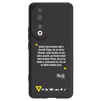 Picasee silikonový černý obal pro Honor 90 5G - Kazma - MĚLI BYSTE SE DO TOHO PUSTIT