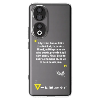 Picasee silikonový průhledný obal pro Honor 90 5G - Kazma - MĚLI BYSTE SE DO TOHO PUSTIT